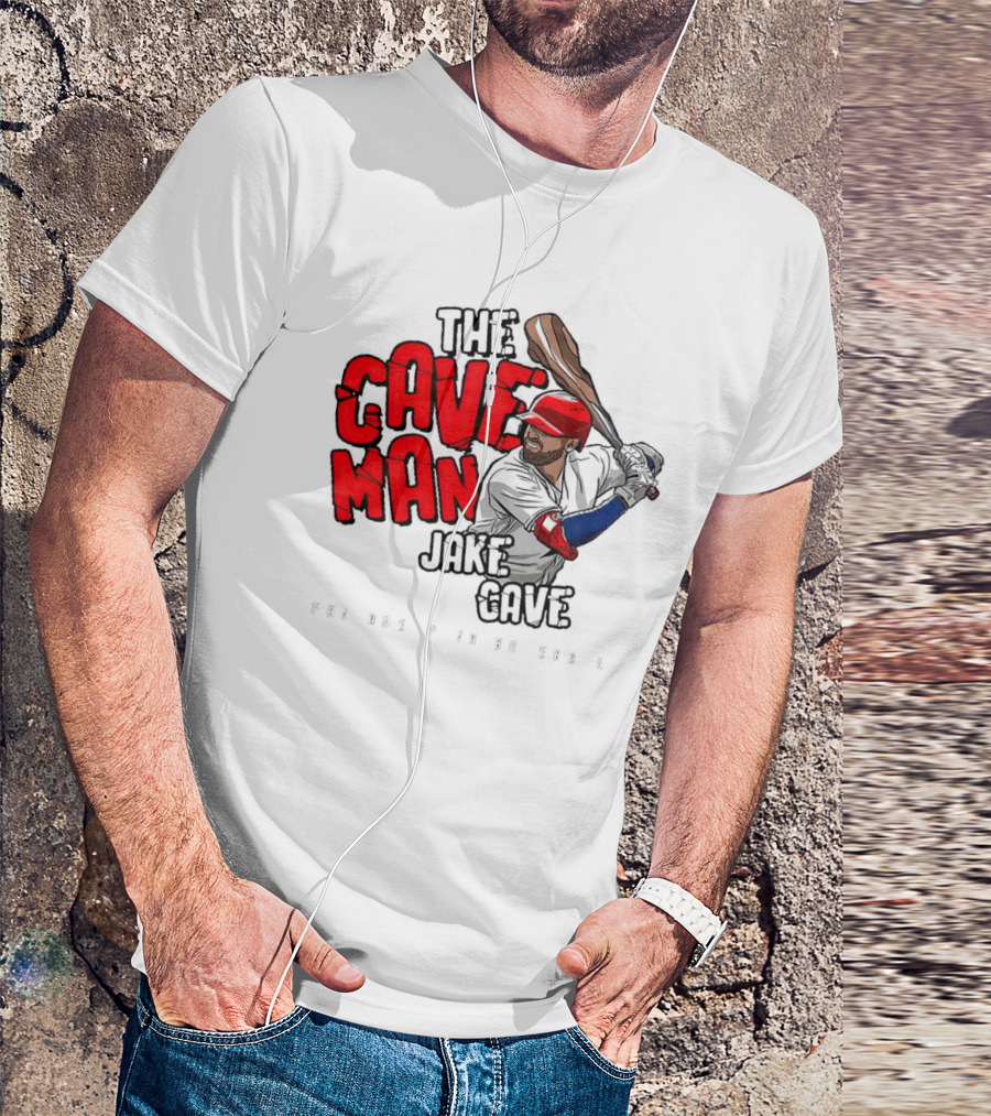 The Caveman Jake Cave Baseball Bat T-Shirt