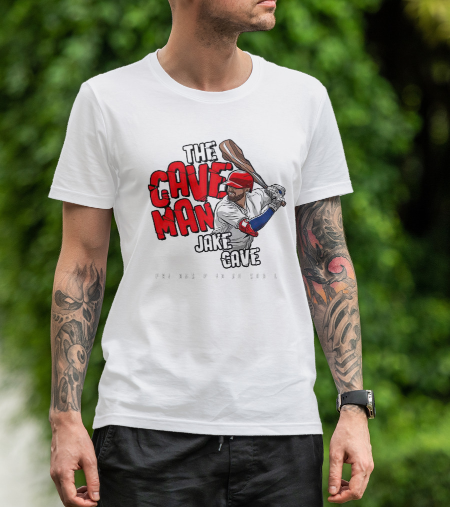 The Caveman Jake Cave Baseball Bat T-Shirt