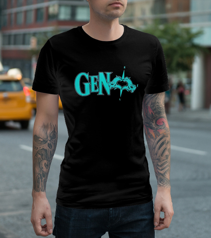 Geno Love Compass with Heartful Hands T-Shirt