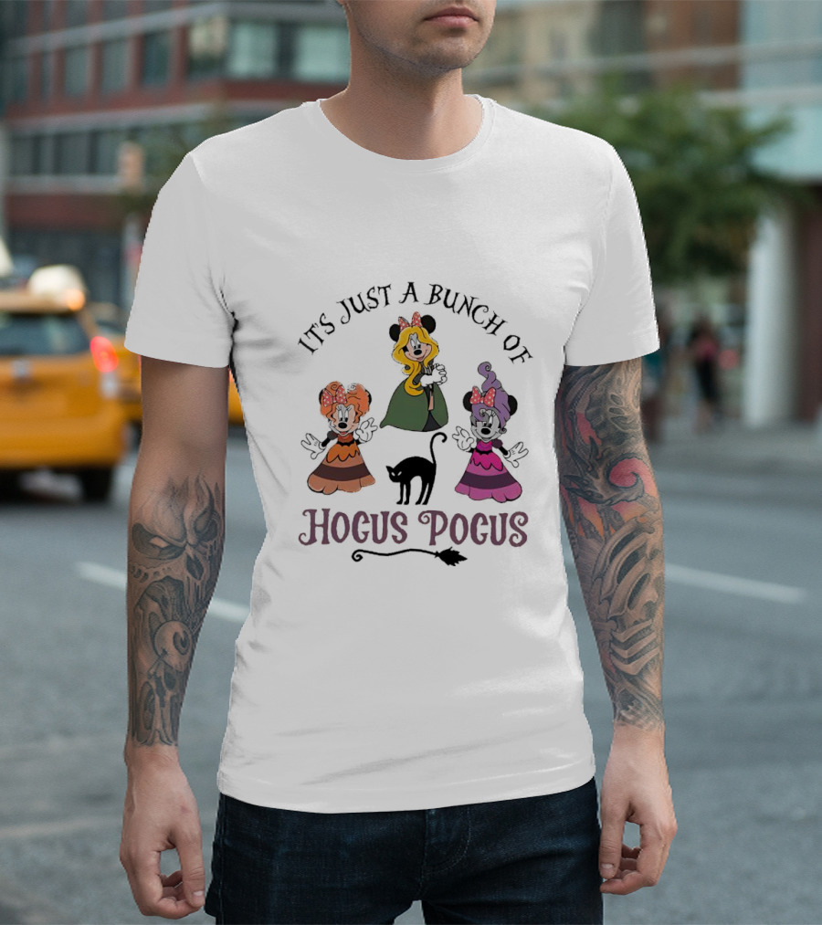 It's Just a Bunch of Hocus Pocus Minnie Mouse Halloween Magic T-Shirt