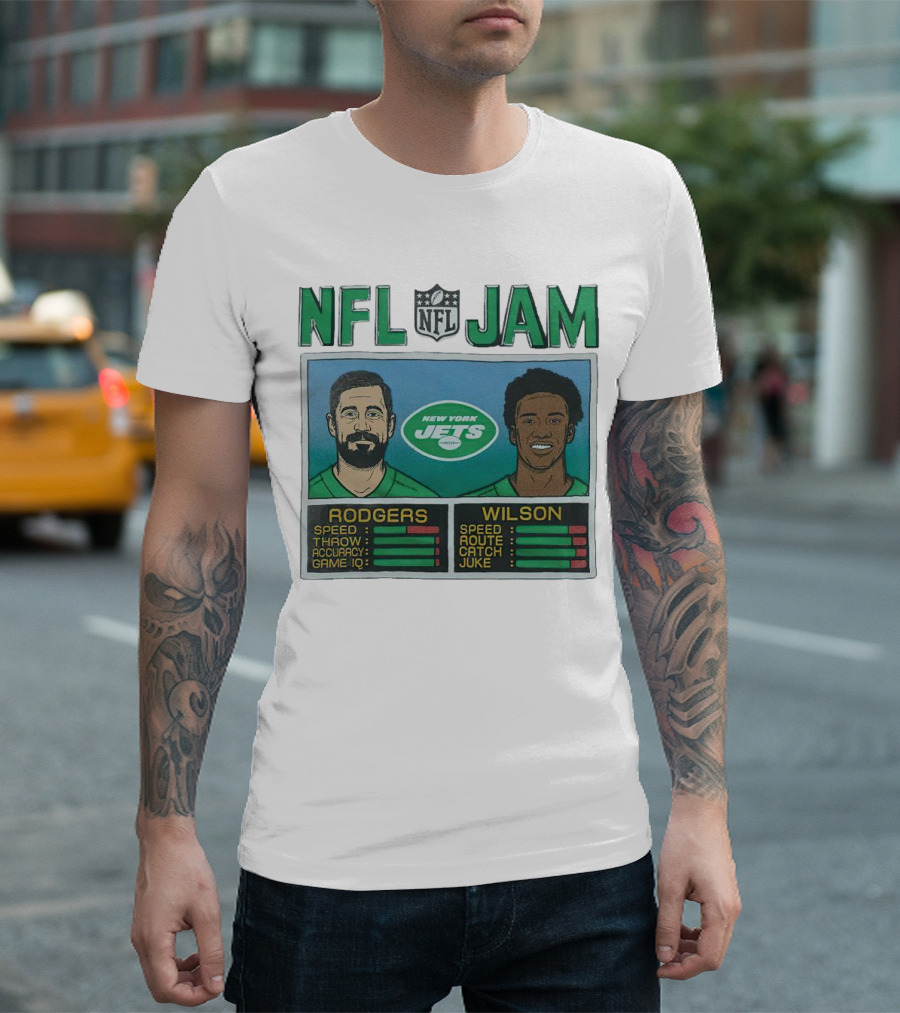 NFL Jam New York Jets Rodgers Wilson T-Shirt