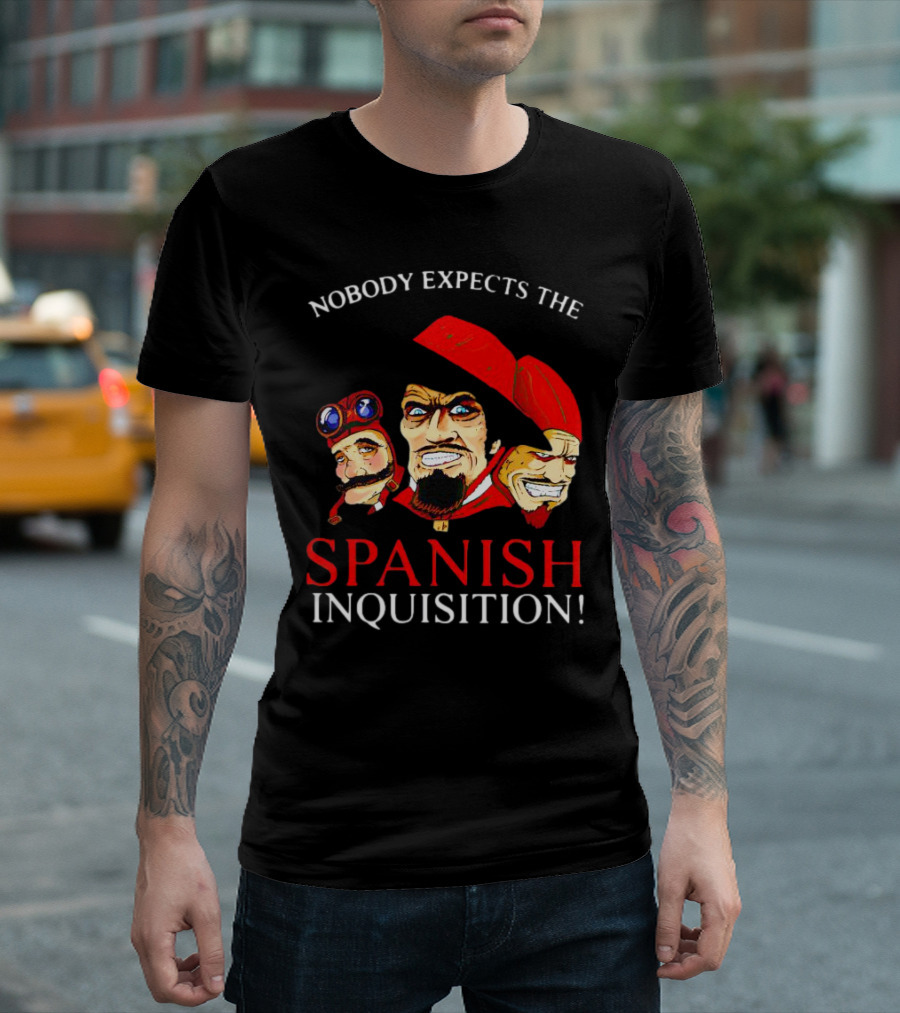 Nobody Expects The Spanish Inquisition Monty Python Characters T-Shirt