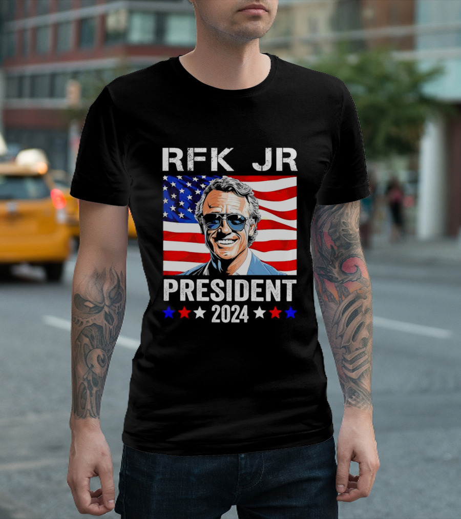 RFK JR President 2024 American Flag Stars Iconic T-Shirt