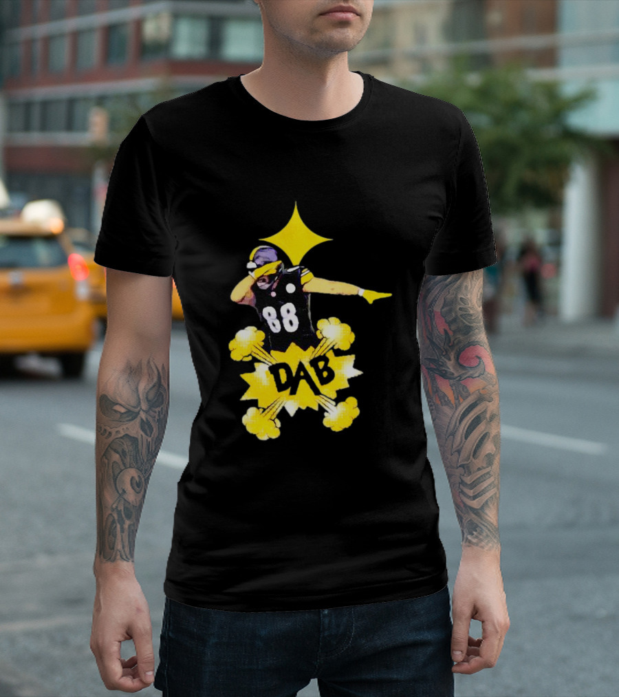 Steelers Pat Freiermuth Dab 88 Star Burst T-Shirt