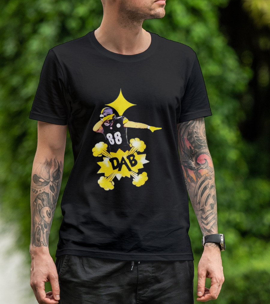 Steelers Pat Freiermuth Dab 88 Star Burst T-Shirt