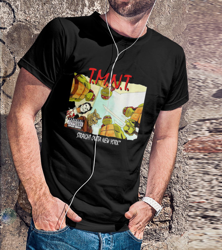 TMNT Parental Advisory Explicit Content Straight Outta New York T-Shirt