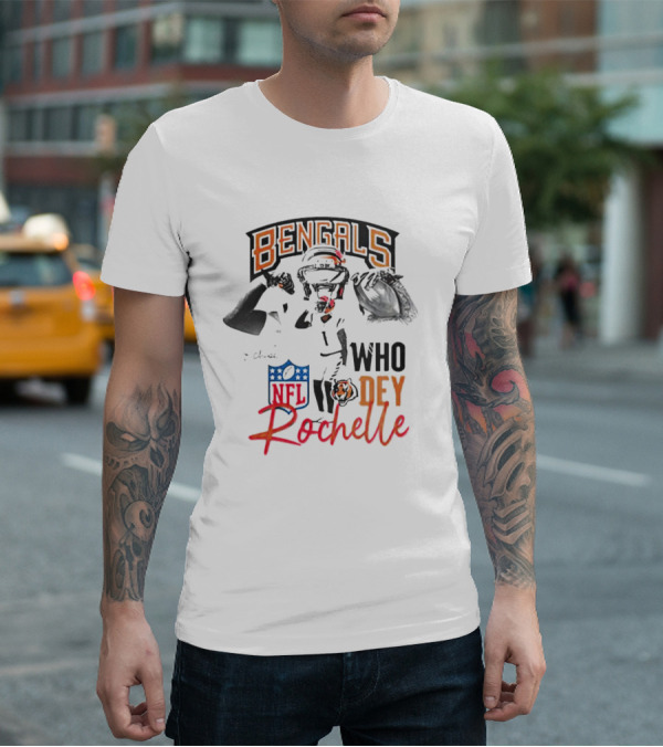 Rochelle Bengals Who Dey NFL T-Shirt