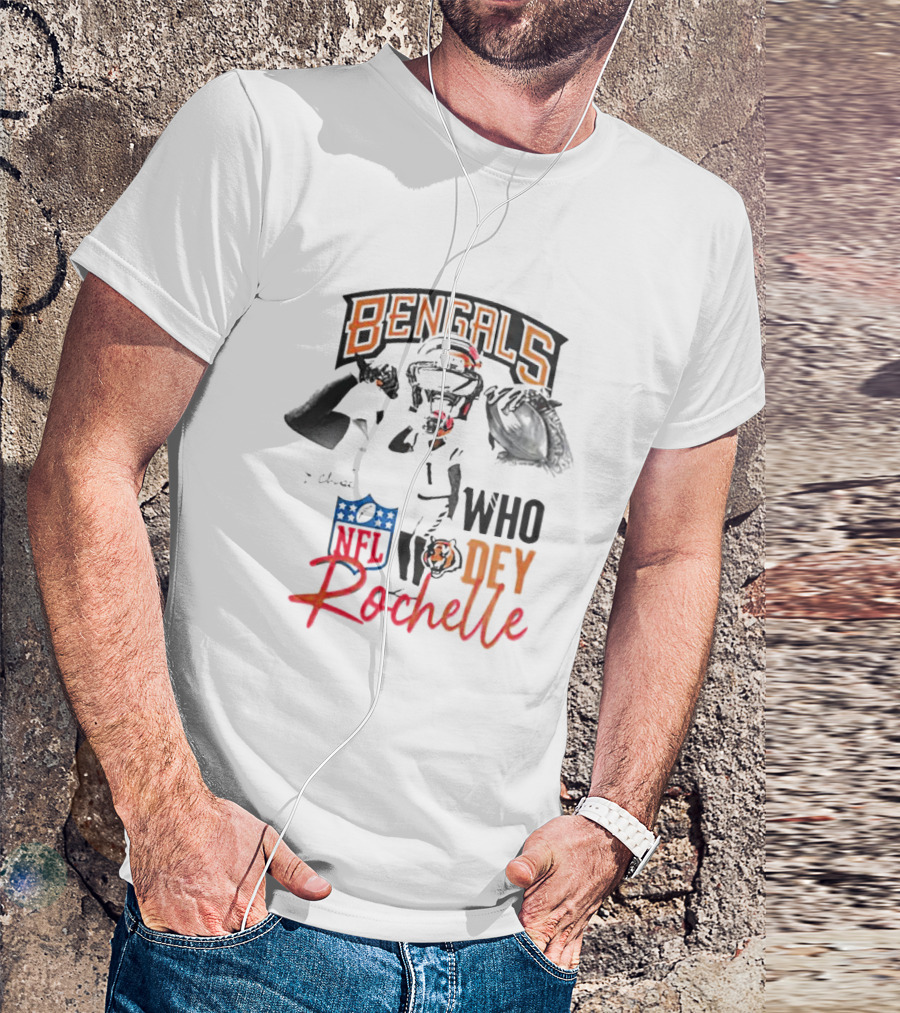 Rochelle Bengals Who Dey NFL T-Shirt