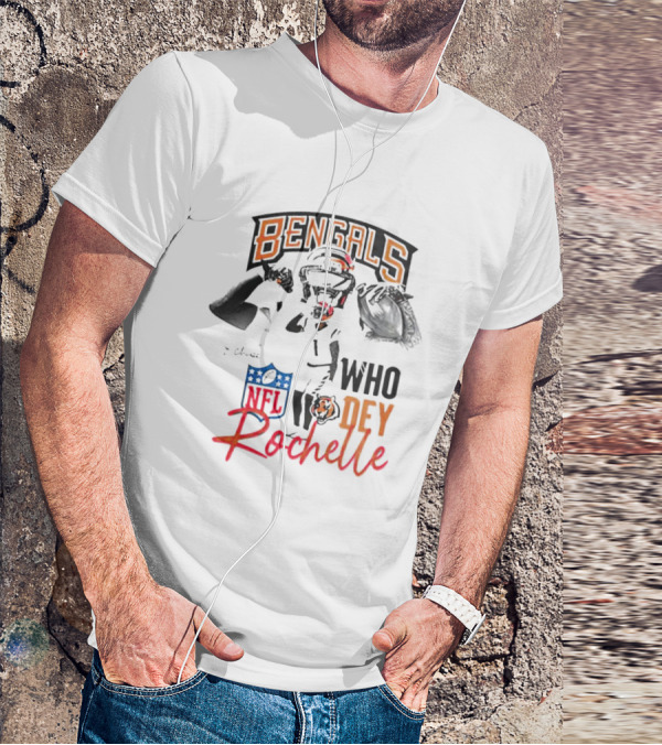 Rochelle Bengals Who Dey NFL T-Shirt