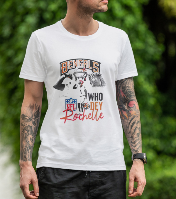 Rochelle Bengals Who Dey NFL T-Shirt