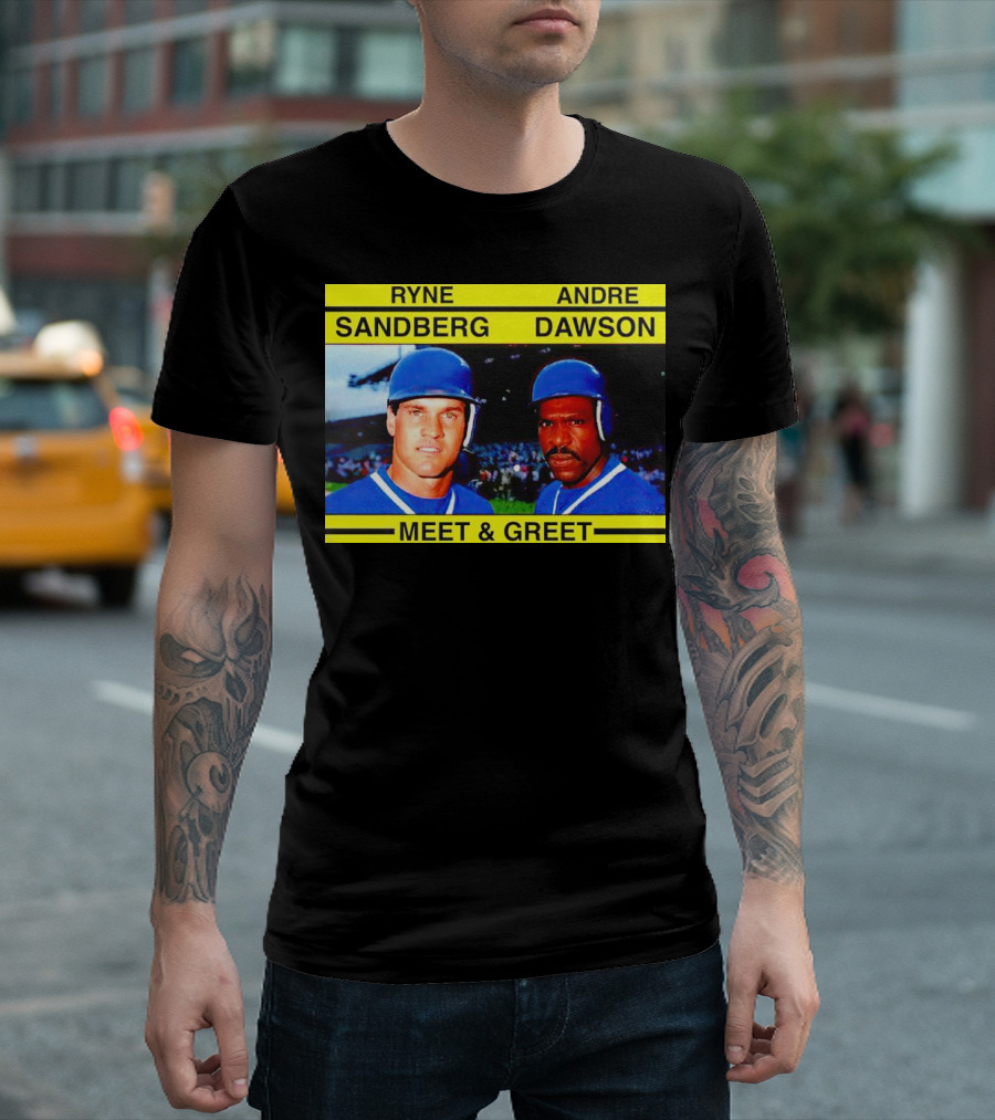 Ryne Sandberg Andre Dawson Meet and Greet Baseball Legends Event T-Shirt