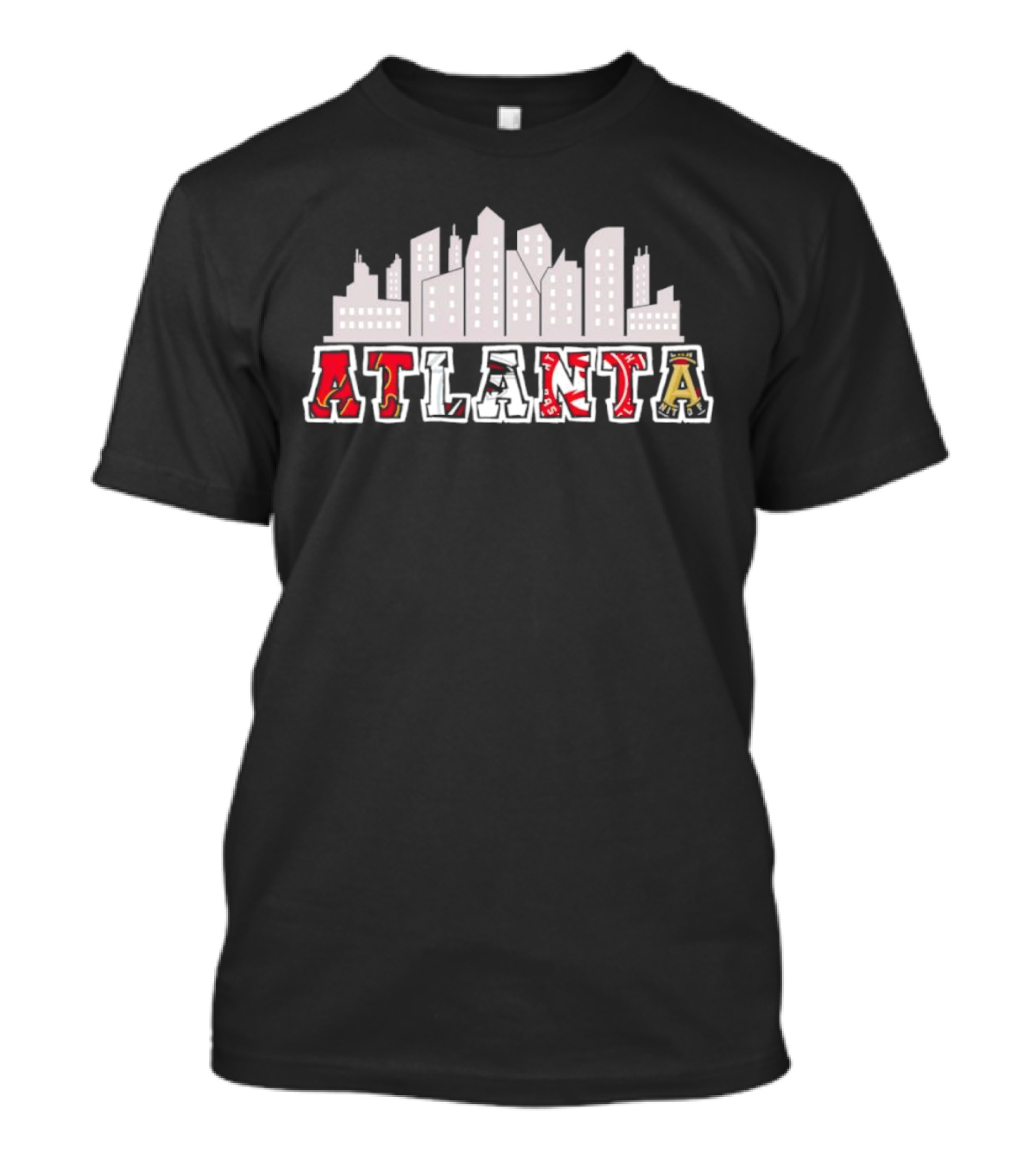 Atlanta Sports City Skyline T-Shirt