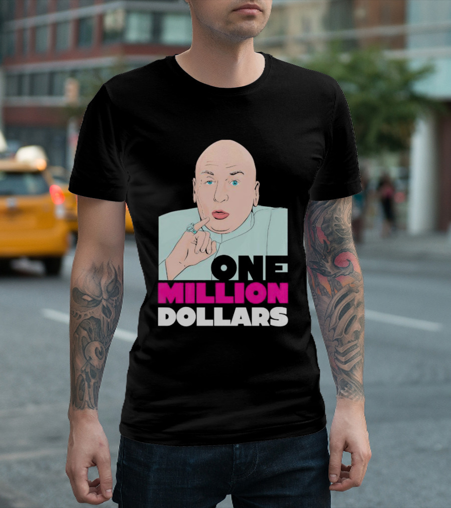 Austin Powers One Million Dollars Dr. Evil Finger Gesture T-Shirt