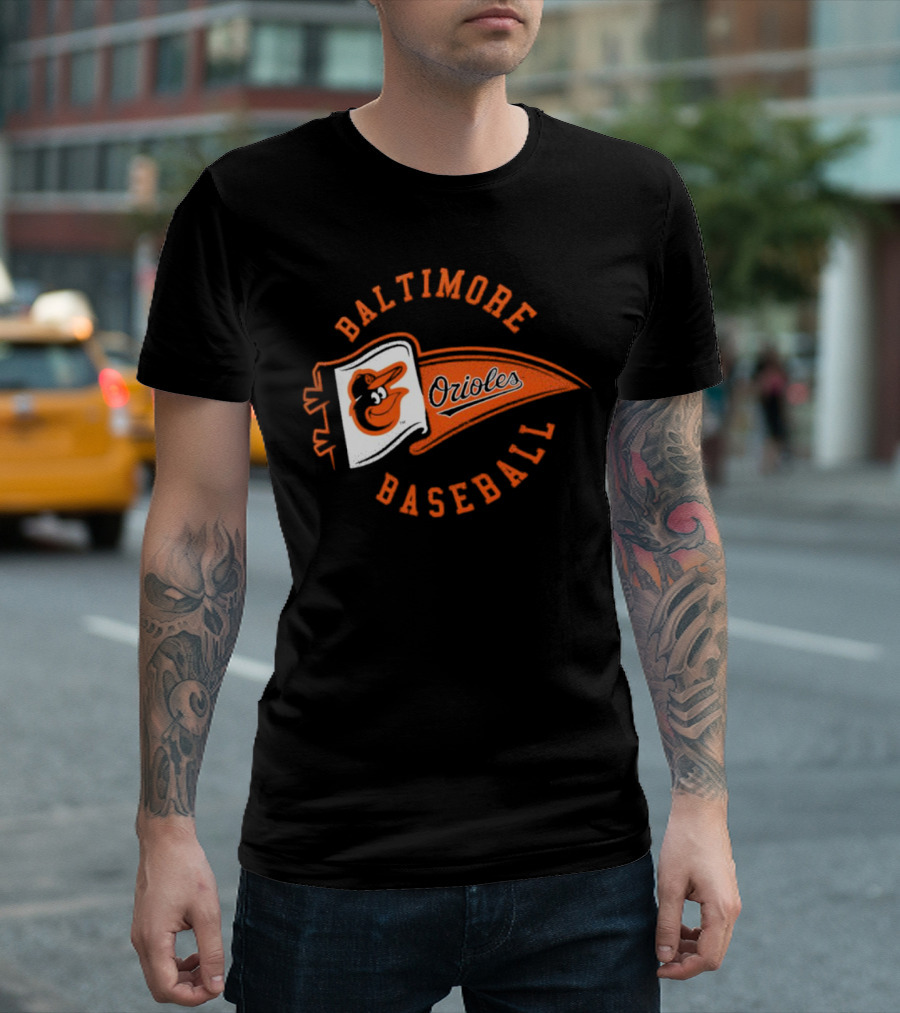 Baltimore Orioles Baseball Baltimore Pennant T-Shirt