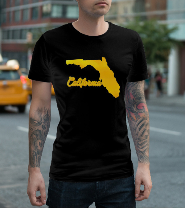 California Florida Map Playful Twist T-Shirt