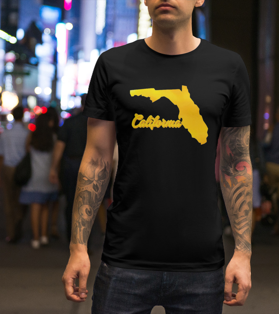 California Florida Map Playful Twist T-Shirt