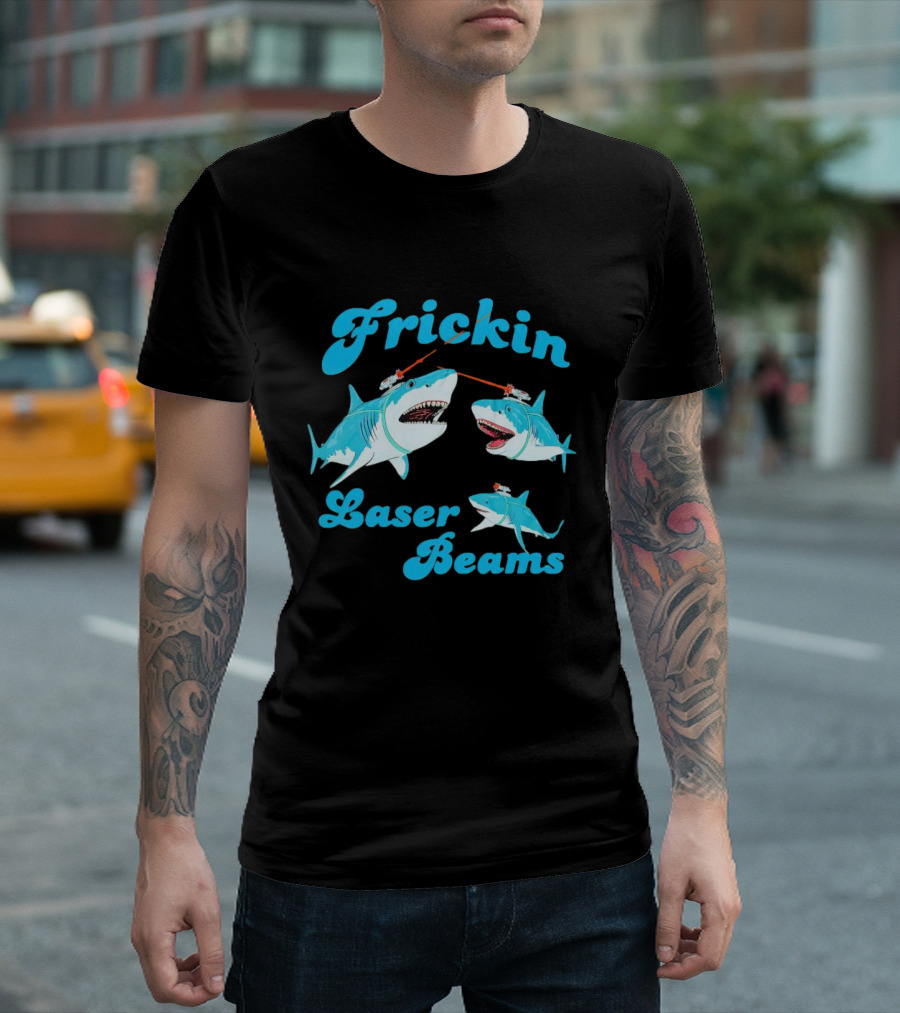 Frickin Laser Beams Sharks Retro T-Shirt