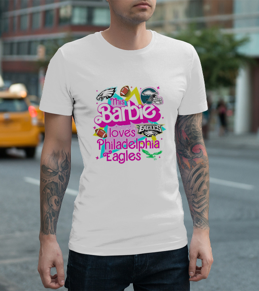 This Barbie Loves Philadelphia Eagles Football Team T-Shirt
