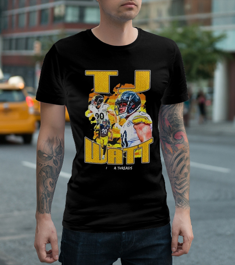 TJ Watt Vintage Bootleg Threads T-Shirt