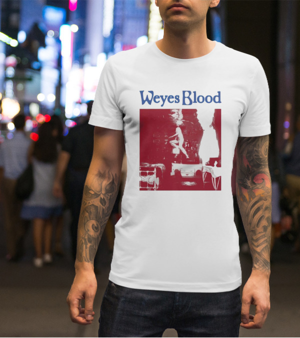 Weyes Blood Titanic Rising Red Silhouette Album T-Shirt