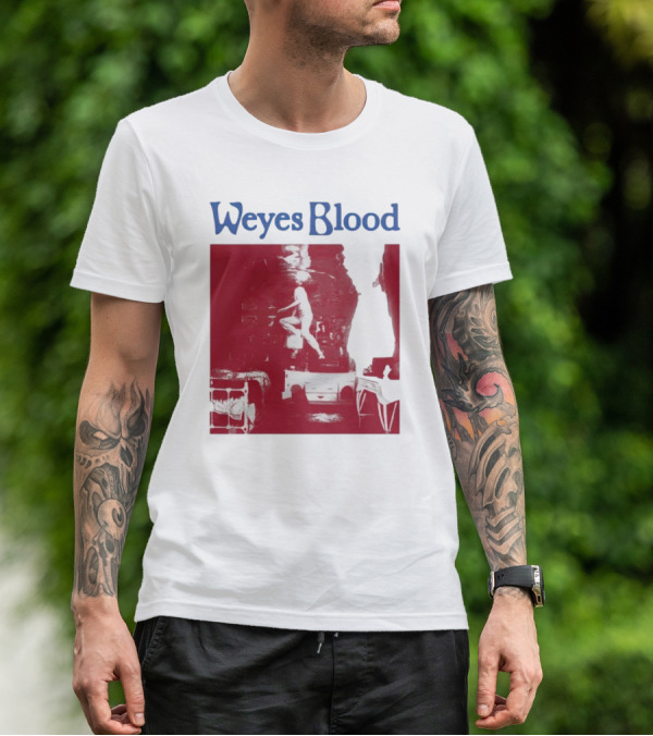 Weyes Blood Titanic Rising Red Silhouette Album T-Shirt