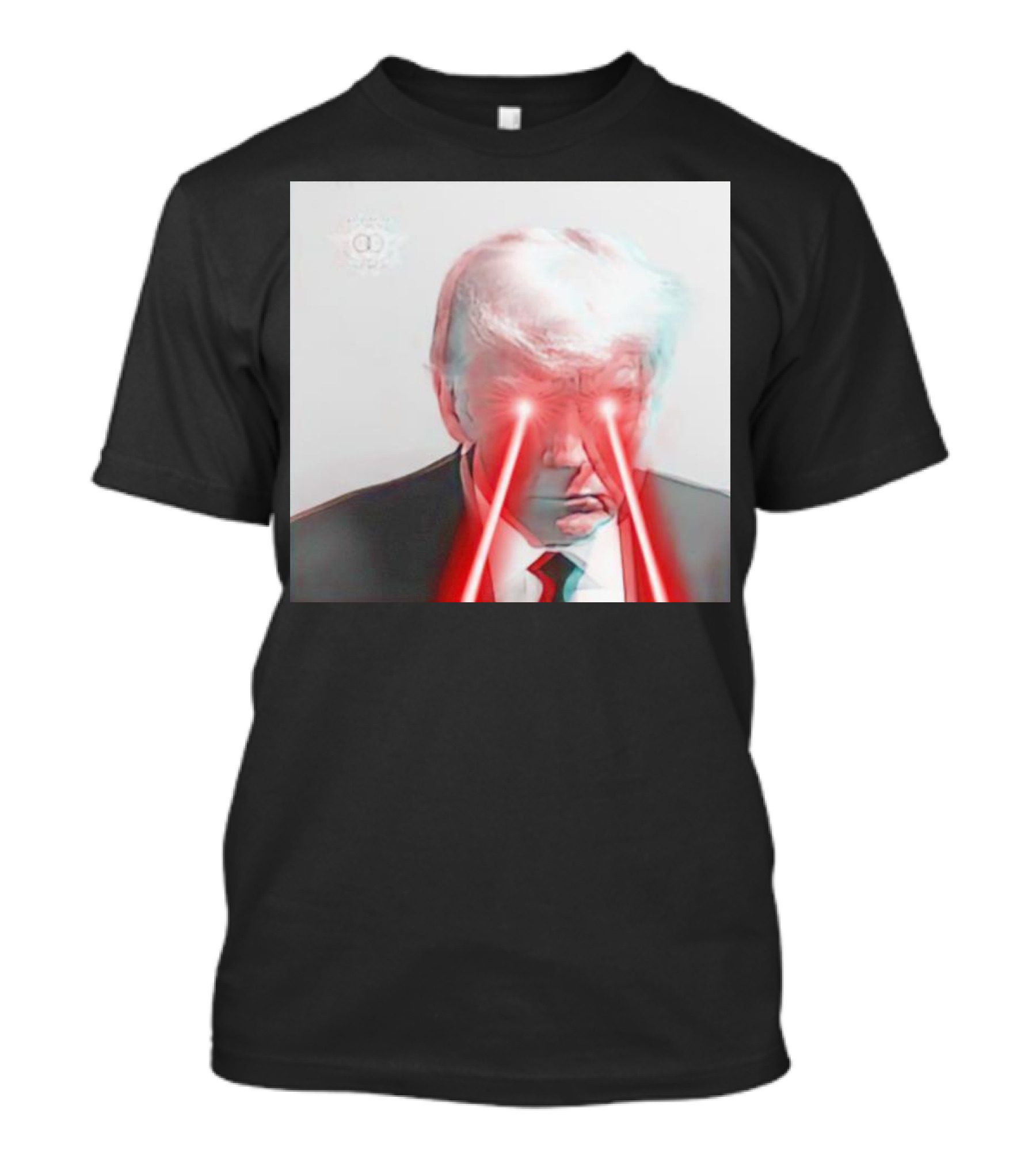 Donald Trump Laserbeam Vision 3D Effect T-Shirt