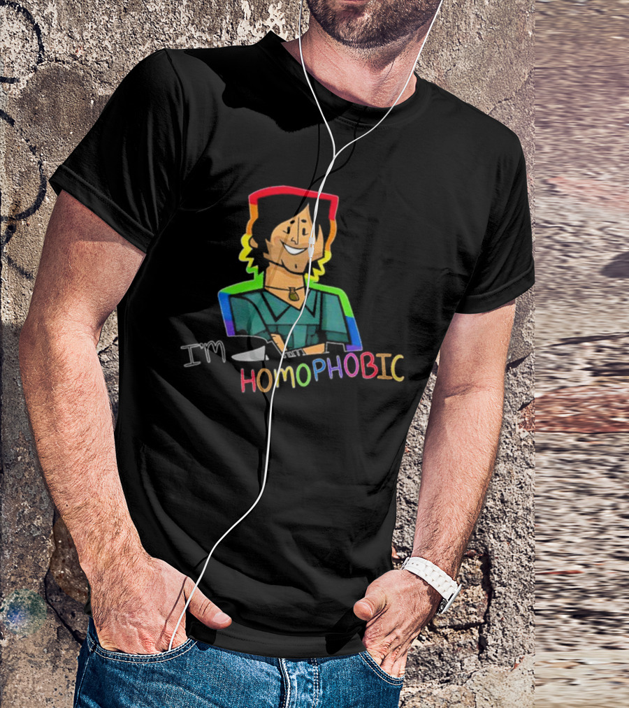 I'm Homophobic Total Drama Island Rainbow Character T-Shirt