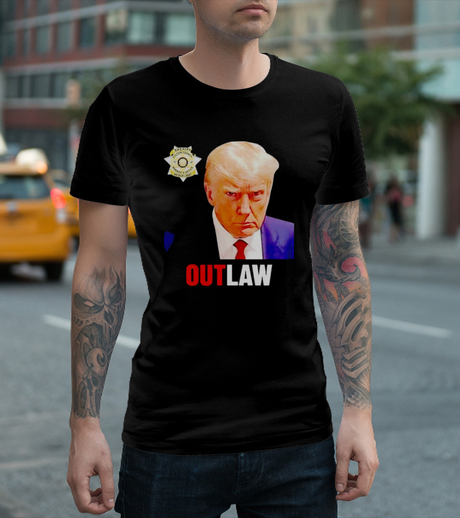Sheriff Badge Outlaw Trump T-Shirt