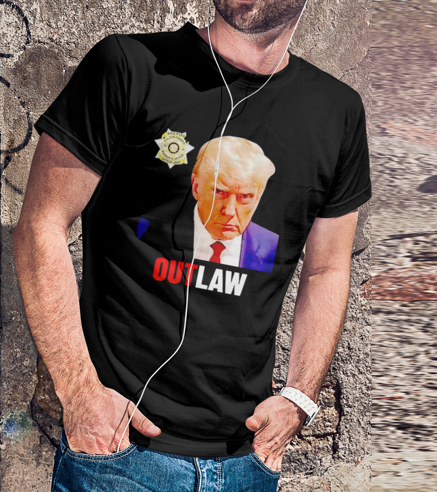 Sheriff Badge Outlaw Trump T-Shirt