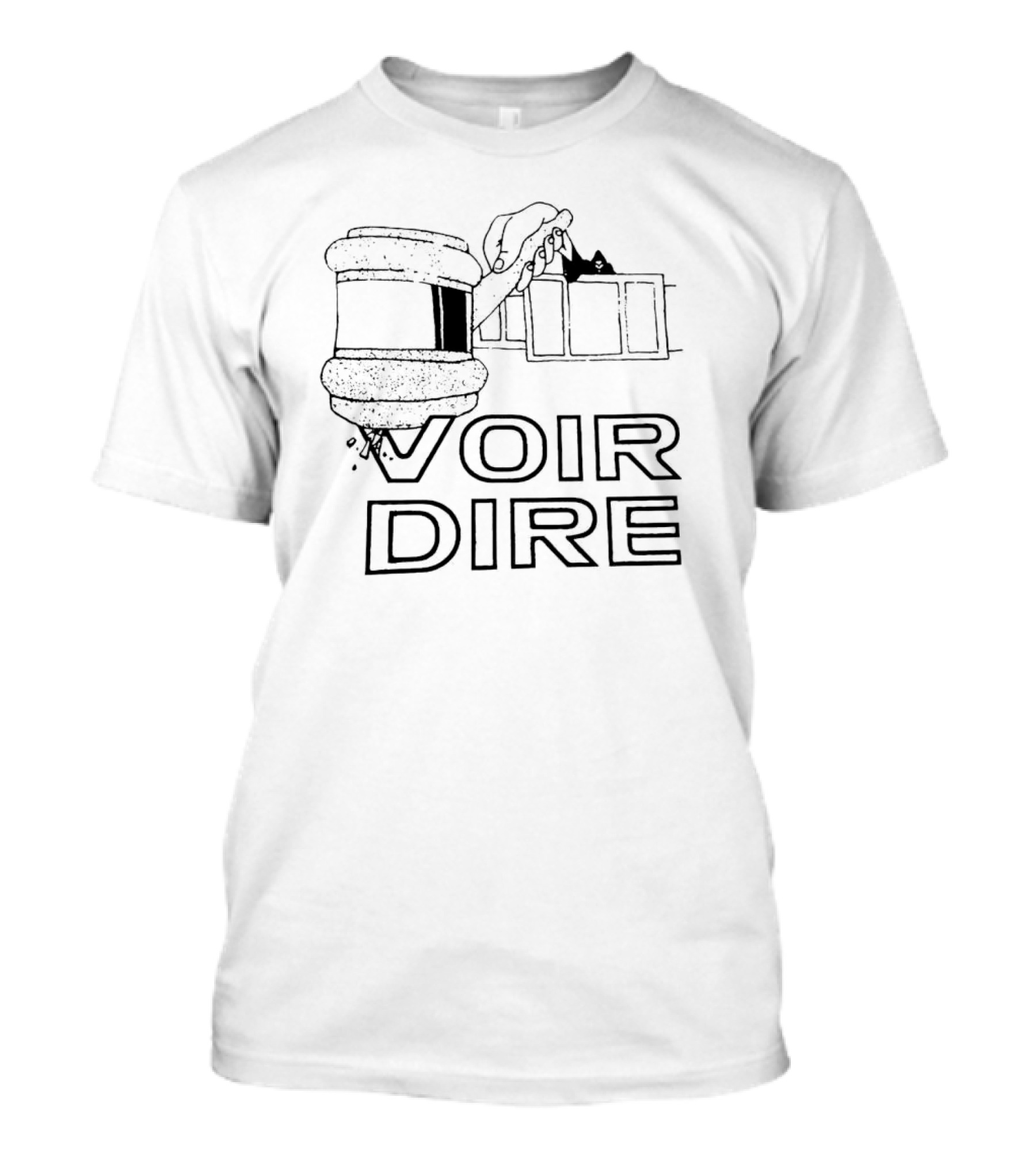 Voir Dire Gavel Justice Scene T-Shirt
