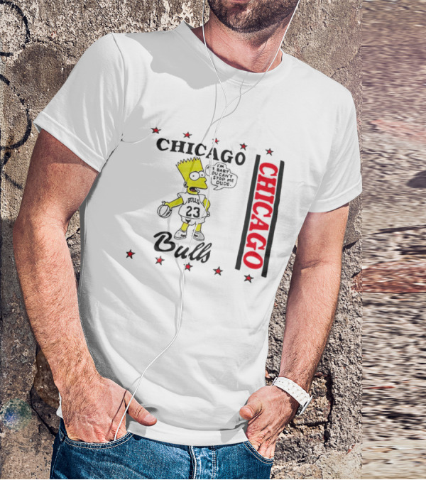 Chicago Bulls Bart Simpson Basketball T-Shirt