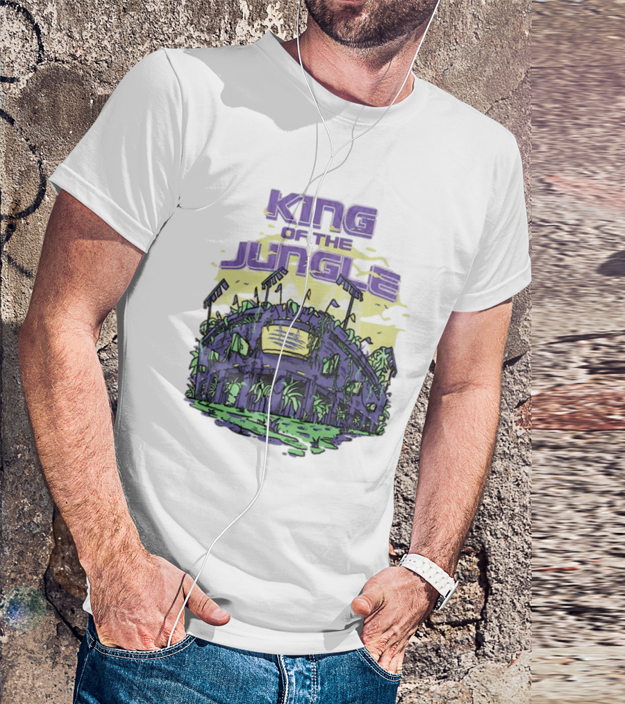 Los Angeles Lakers King Of The Jungle Stadium Scene T-Shirt