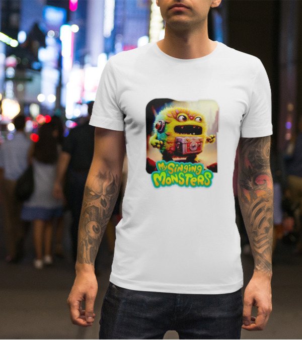 My Singing Monsters Colorful Furry Creature With Camera T-Shirt