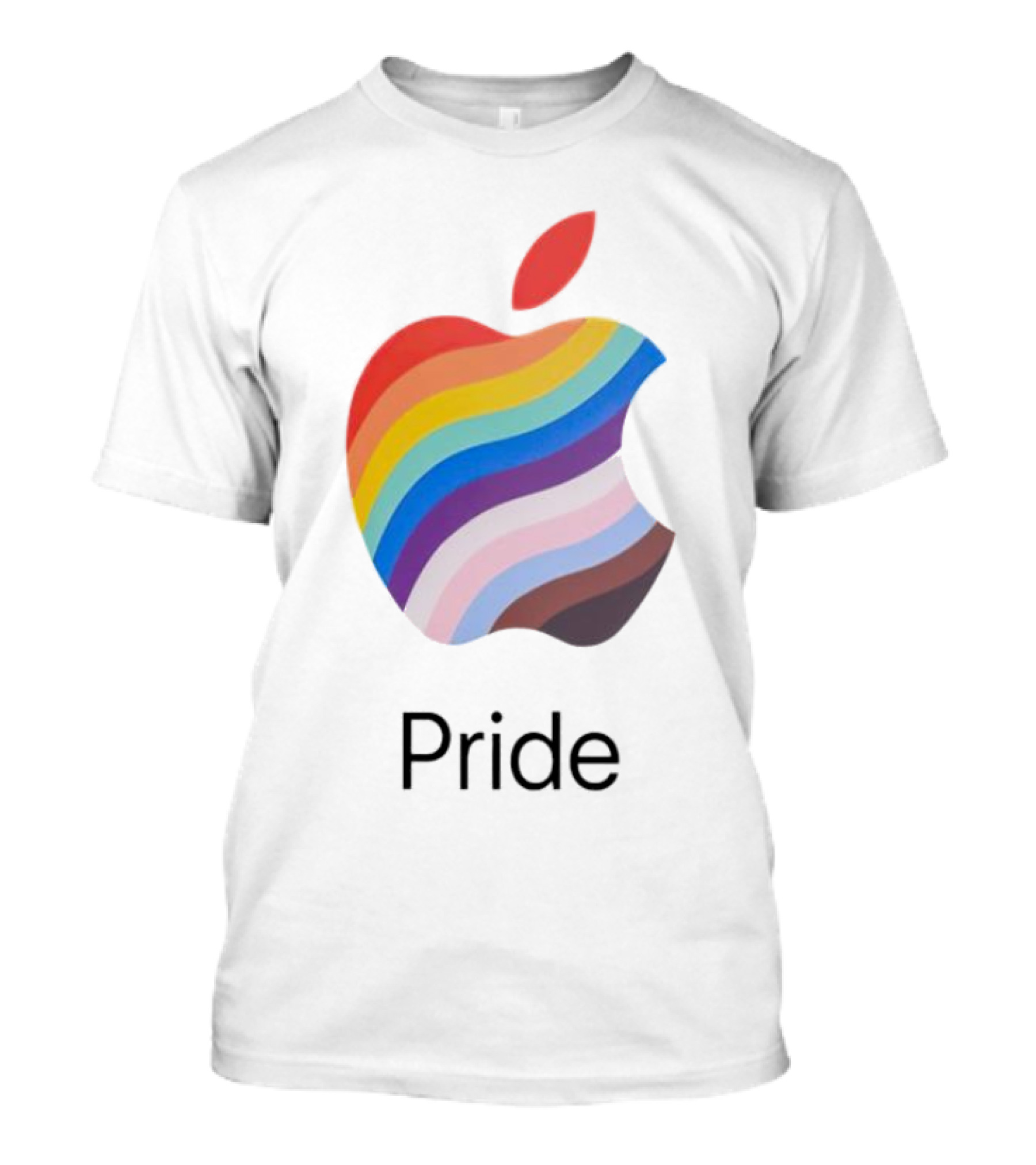 Apple Rainbow Pride Flag T-Shirt