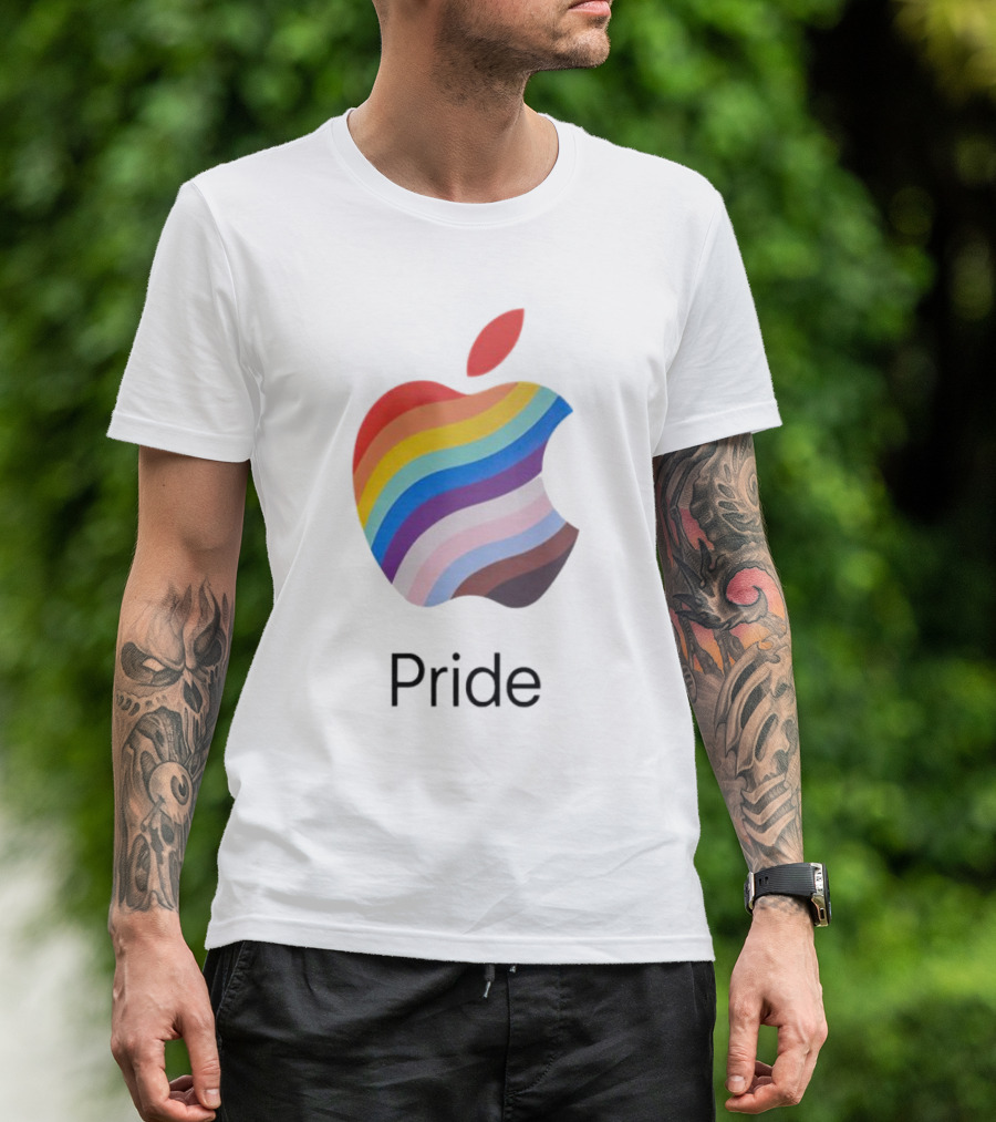 Apple Rainbow Pride Flag T-Shirt
