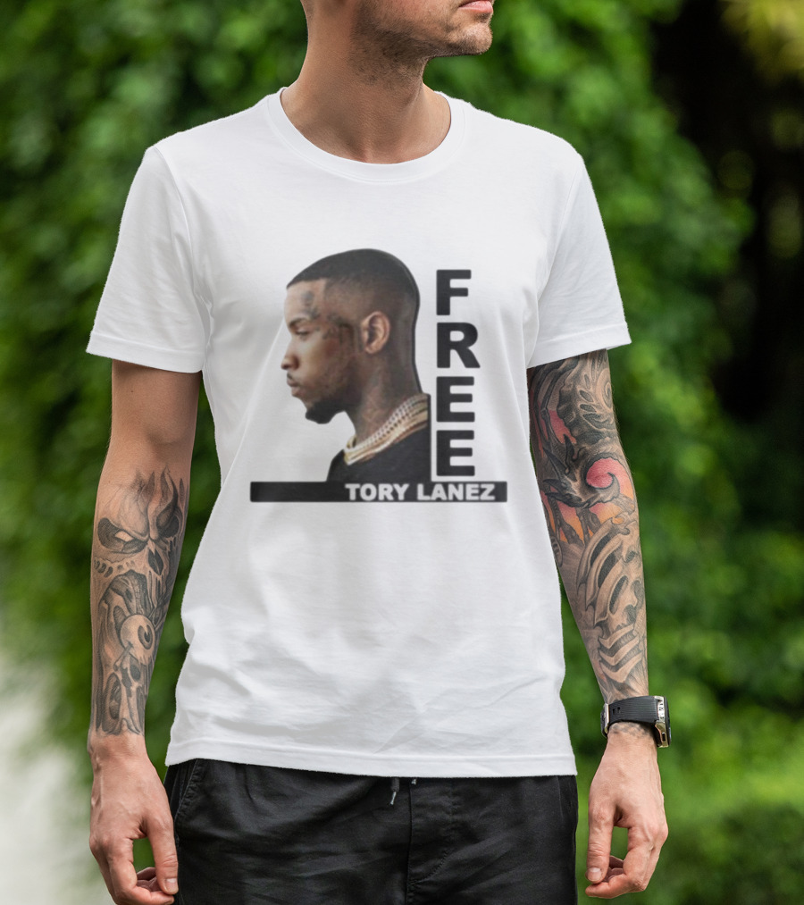 Free Tory Lanez Profile View Text T-Shirt