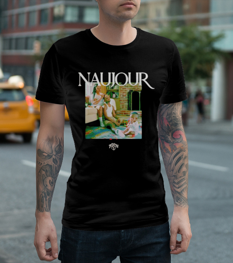 Naujour Dreams Are Born Belief Is Built Family Sitting Together T-Shirt