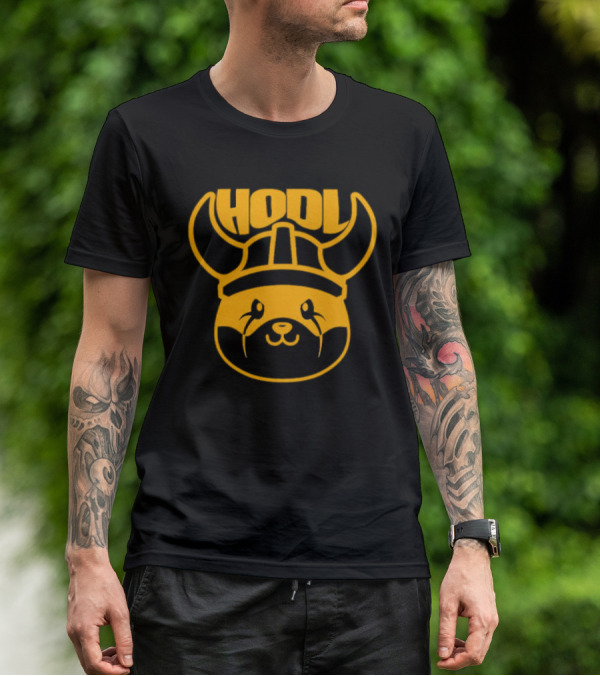 Floki Inu Hodl Viking Helmet T-Shirt