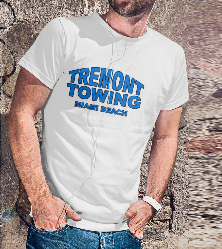 Tremont Towing Miami Beach Blue T-Shirt