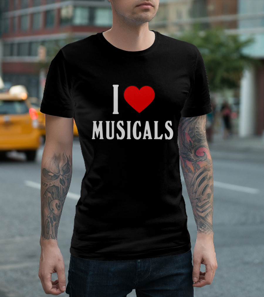 I Heart Musicals Red Love T-Shirt