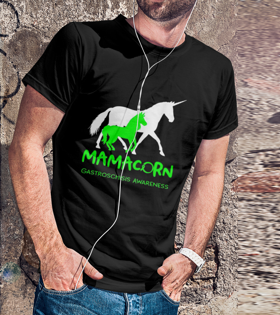 Mamacorn Gastroschisis Awareness Unicorn Mother And Foal T-Shirt