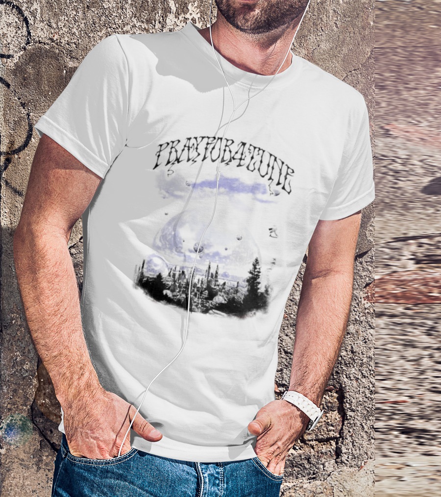 PrayFor4Tune Cosmic Landscape Bliss New T-Shirt