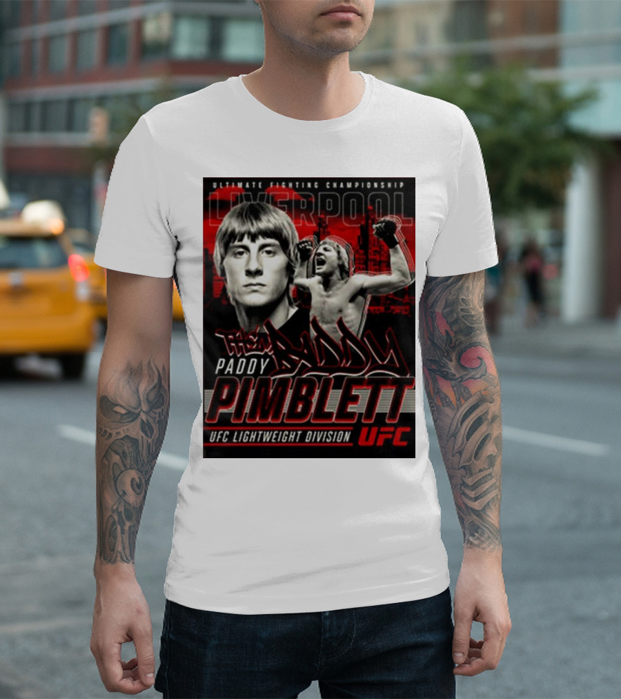 Ultimate Fighting Championship Paddy Pimblett UFC Lightweight Division Liverpool T-Shirt