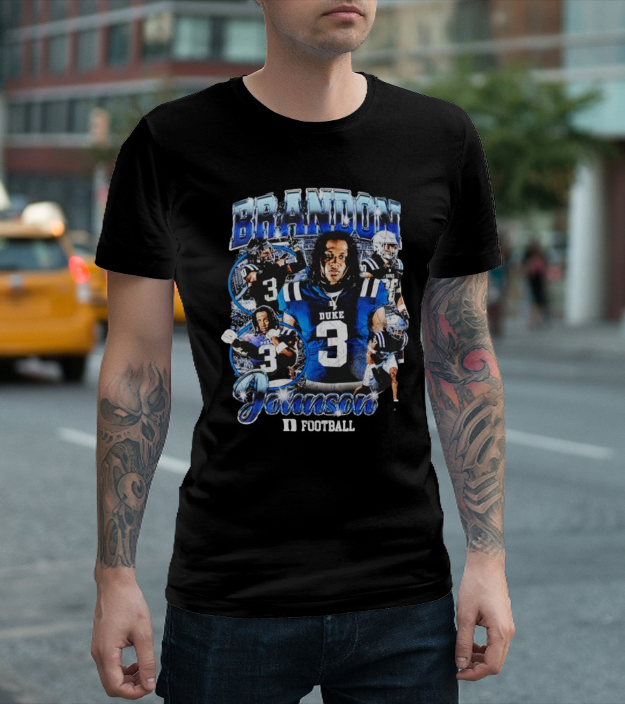 Brandon Johnson Duke Football 3 T-Shirt