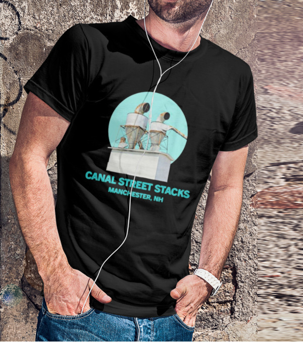 CANAL STREET STACKS MANCHESTER NH Ventilation Towers T-Shirt
