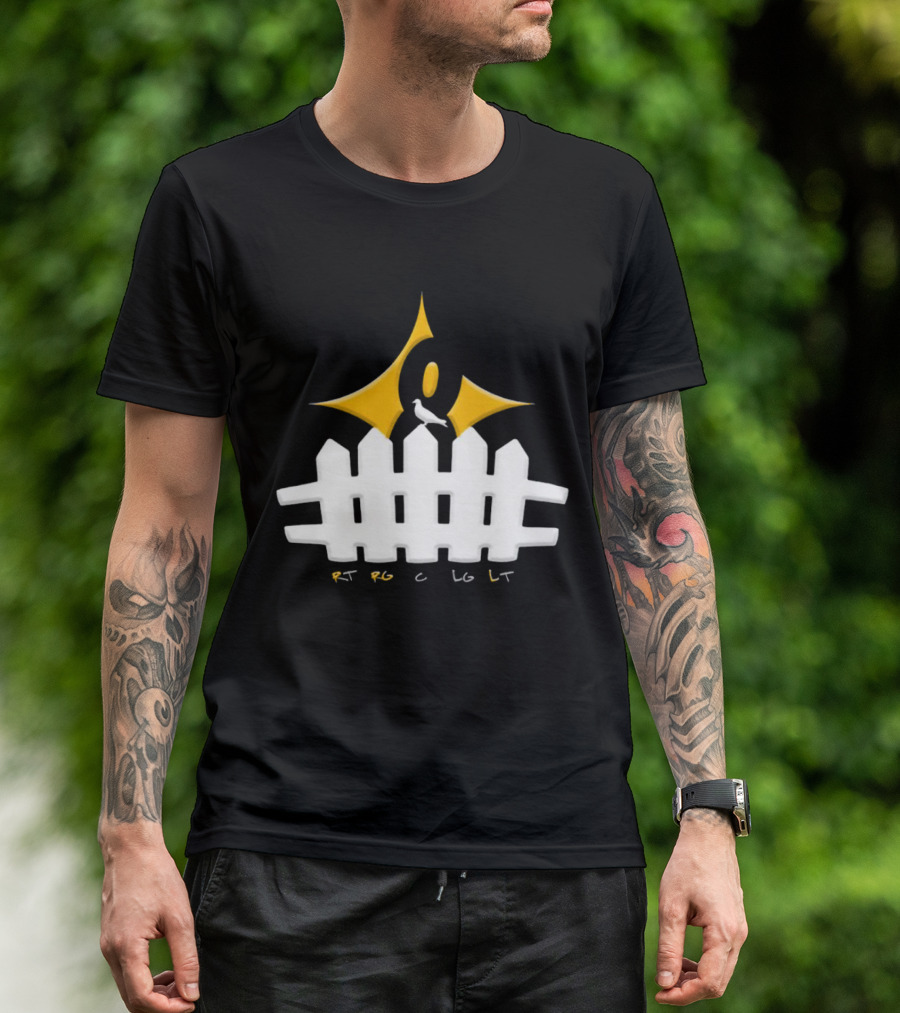 Steelers Kenny Pickett Pickett Fence RT RG C LG LT T-Shirt