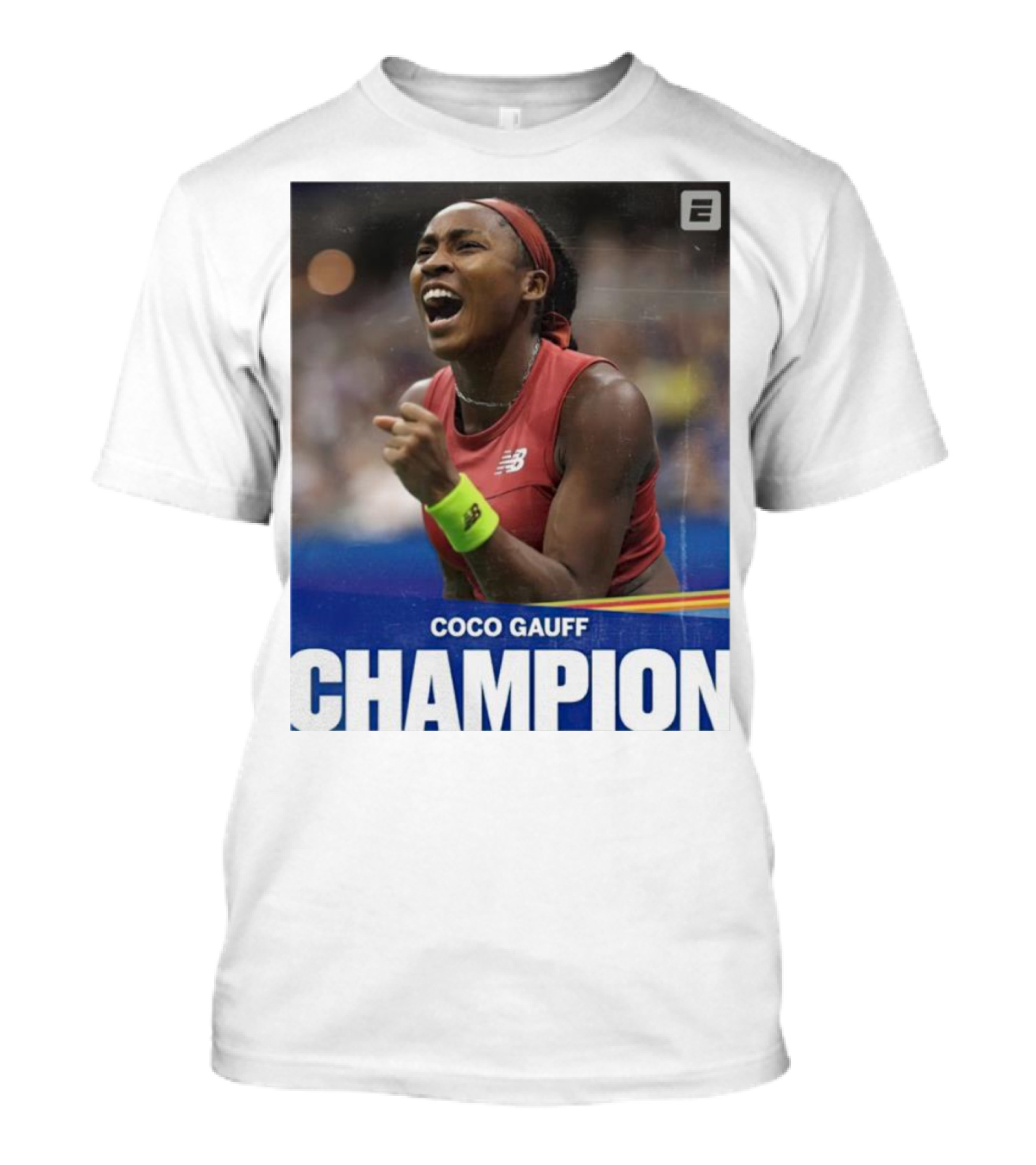 Coco Gauff Champion ESPN Tennis Icon Determination T-Shirt