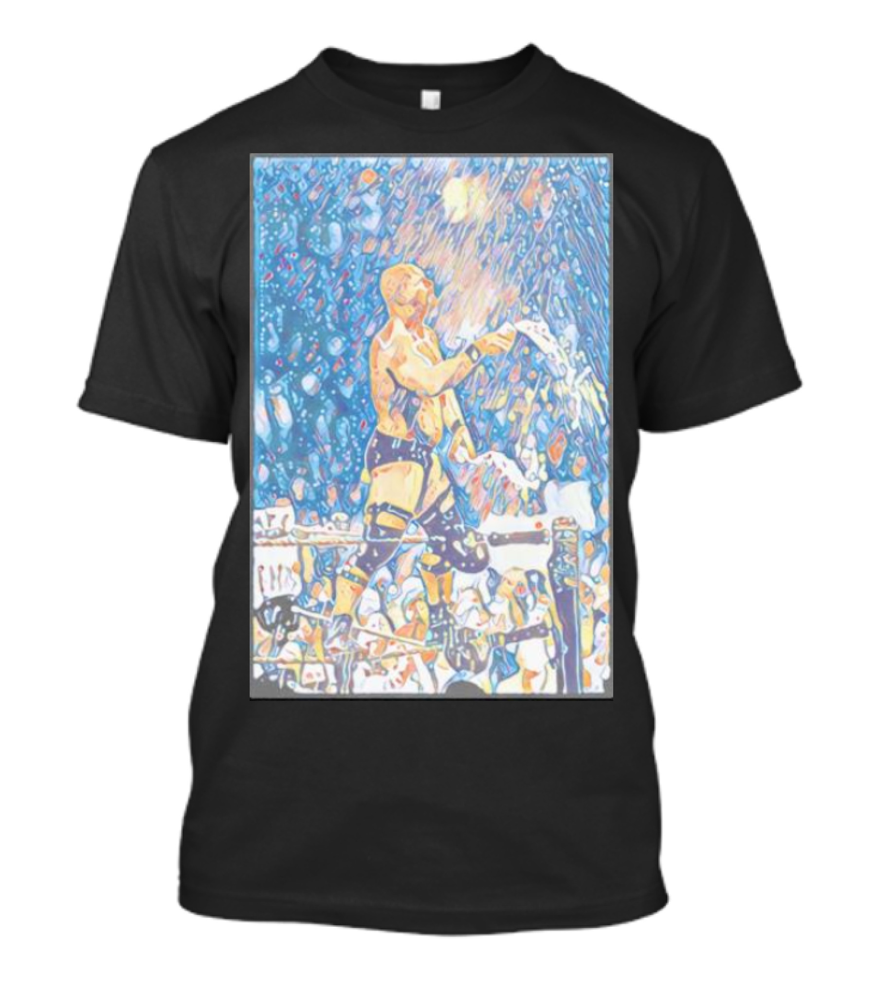 Steve Austin Iconic Beer Celebration Moment In Wrestling Ring T-Shirt