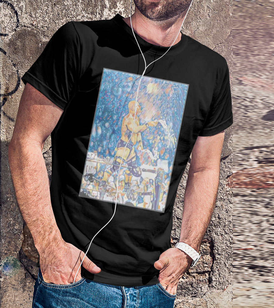 Steve Austin Iconic Beer Celebration Moment In Wrestling Ring T-Shirt