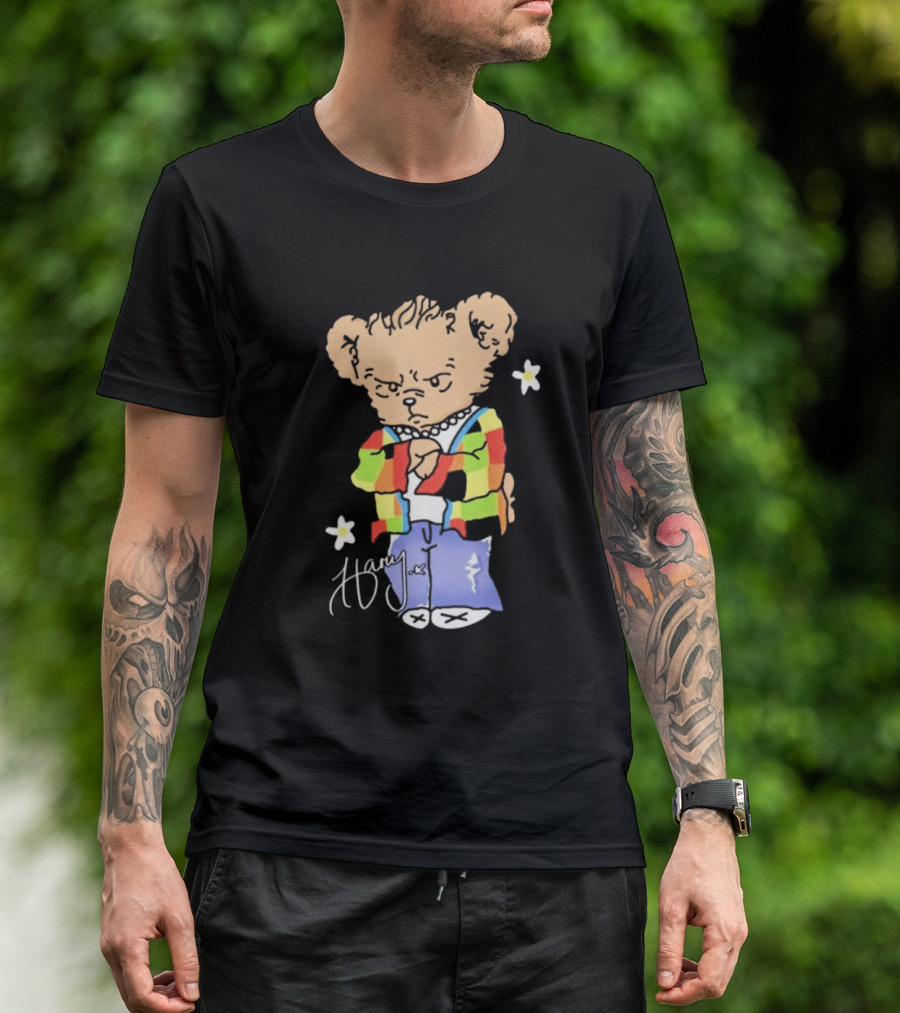 Teddy Bear Harry With Colorful Jacket And Signature T-Shirt